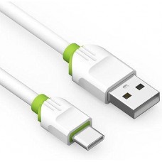 LDINIO Data Lighting Cable USB 1meter White/Green 