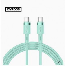 Joyroom Type-C To Type-C 60W - 3A - - Silicone Fast Charging Cable - Green