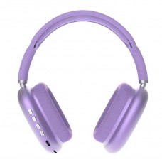 Headphone Wireless P9 , With Hidden Mic purple